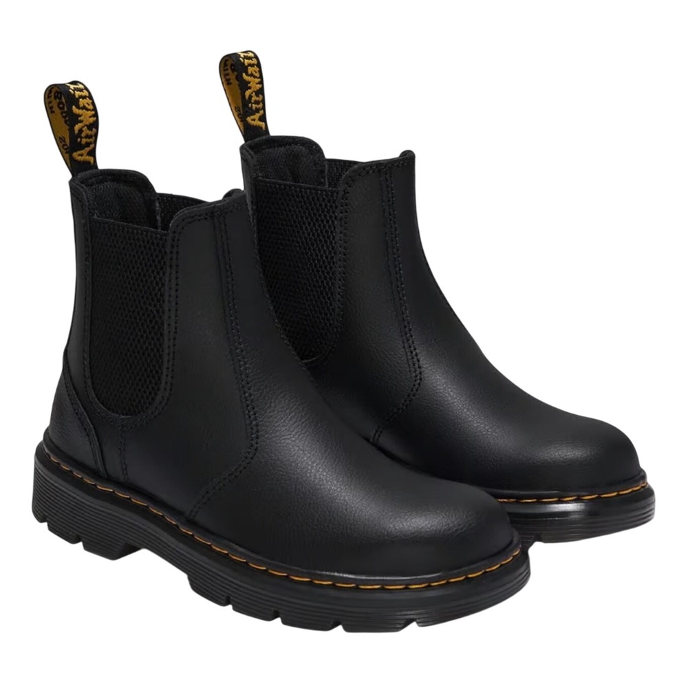 Dr. Martens Aprile Women's Chelsea Boots Black Leather Size 6 Casual Ankle
